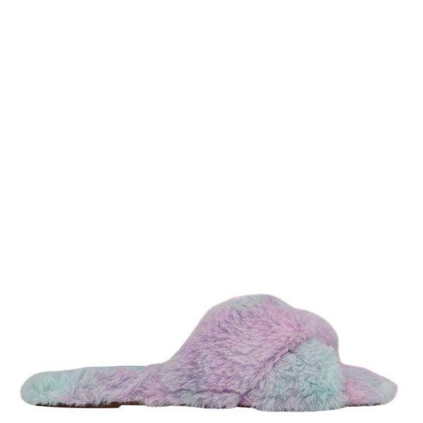 Nine West Cozy Flat Purple Green Slippers | South Africa 52Z52-3Q36